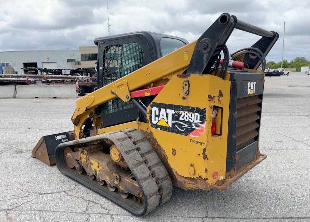 2017 Caterpillar 289D Skid Steer Crawler Track Loader Cab Aux Hyd QC