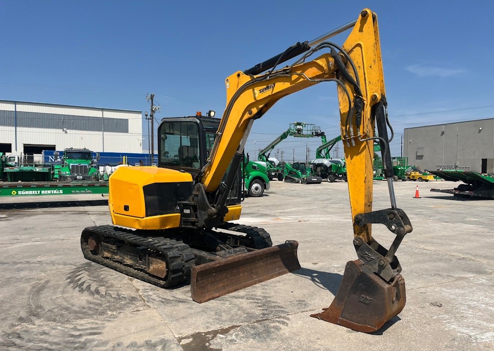 2017 JCB 85Z-1ECO Excavator Crawler Backhoe Blade Aux Hyd Cab Ac Bucket