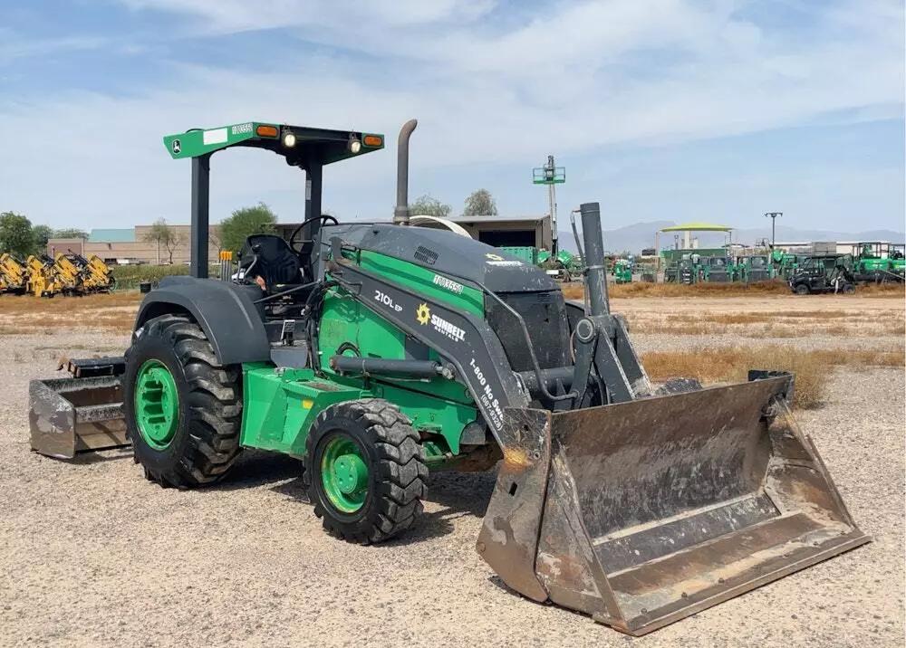 2017 John Deere 210L EP 4x4 Skip Loader Box Scraper Tractor Ripper