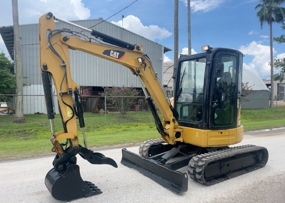 2014 Caterpillar 304 E CR Mini Excavator Backhoe Aux Hyd Thumb QC Cab